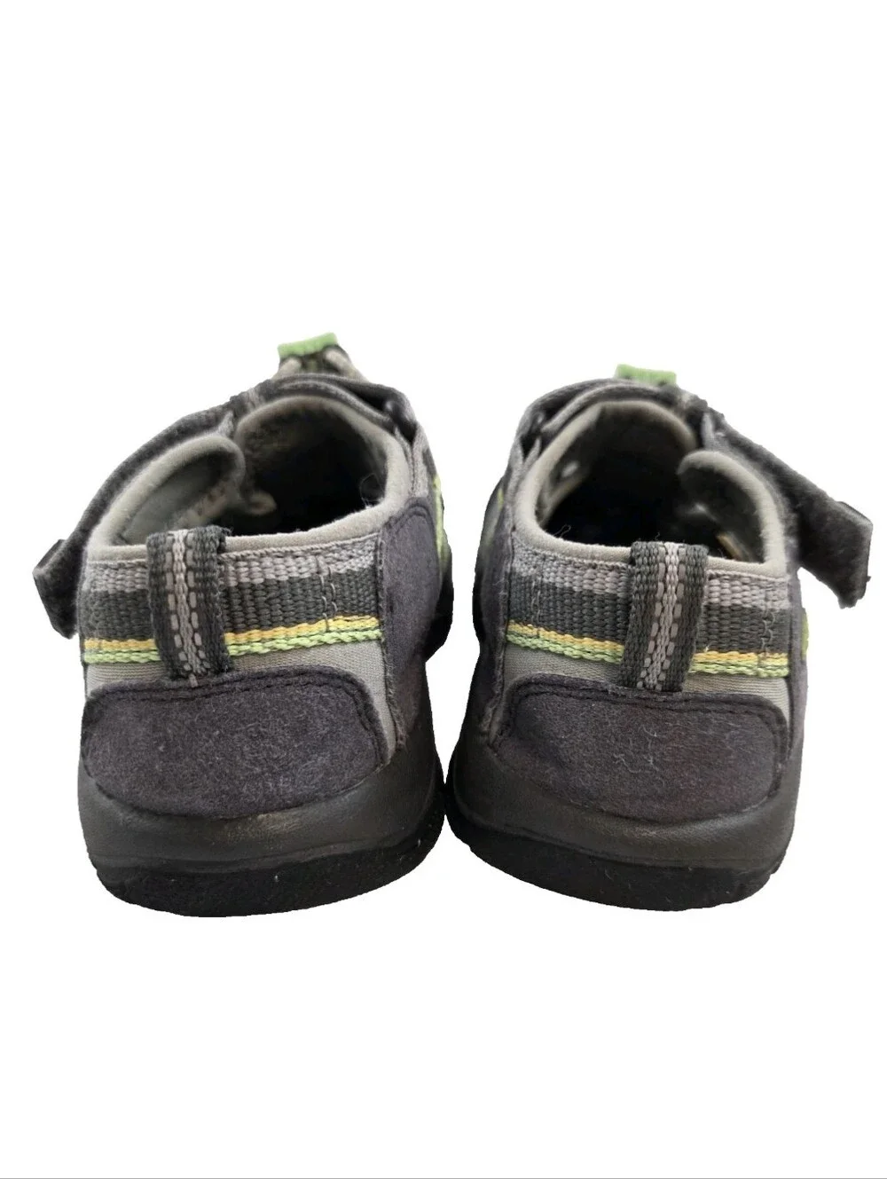 KEEN Newport H2 Kids Sandals Size 13 US Gray Lime Waterproof Closed Toe Outdoor